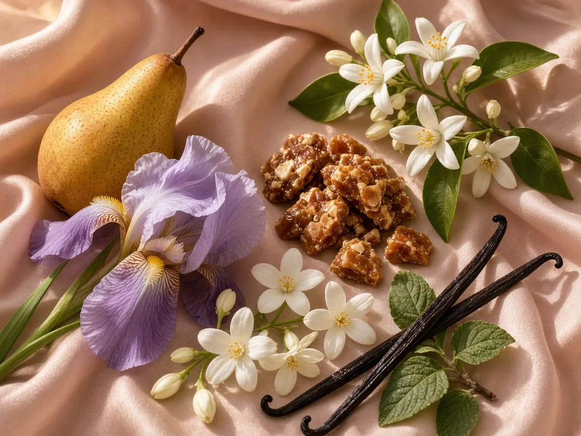 Still life of the notes in Lancôme La Vie Est Belle